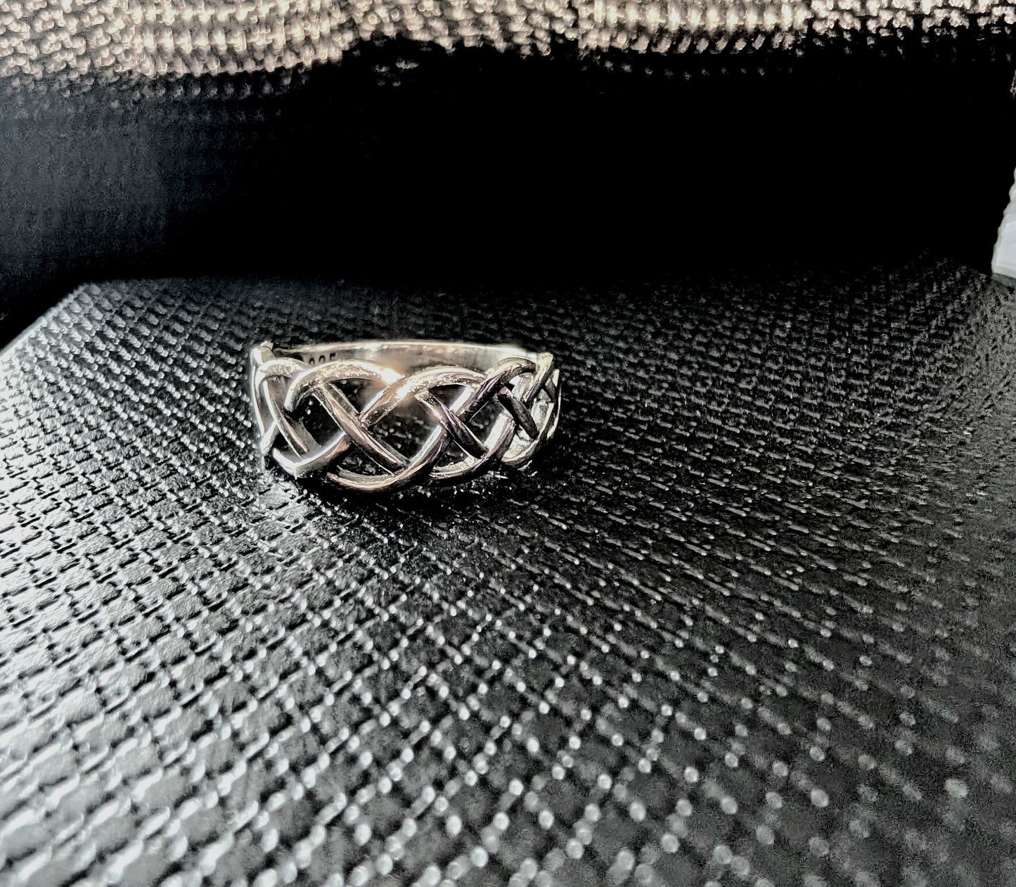 Silver Woven Knot Ring