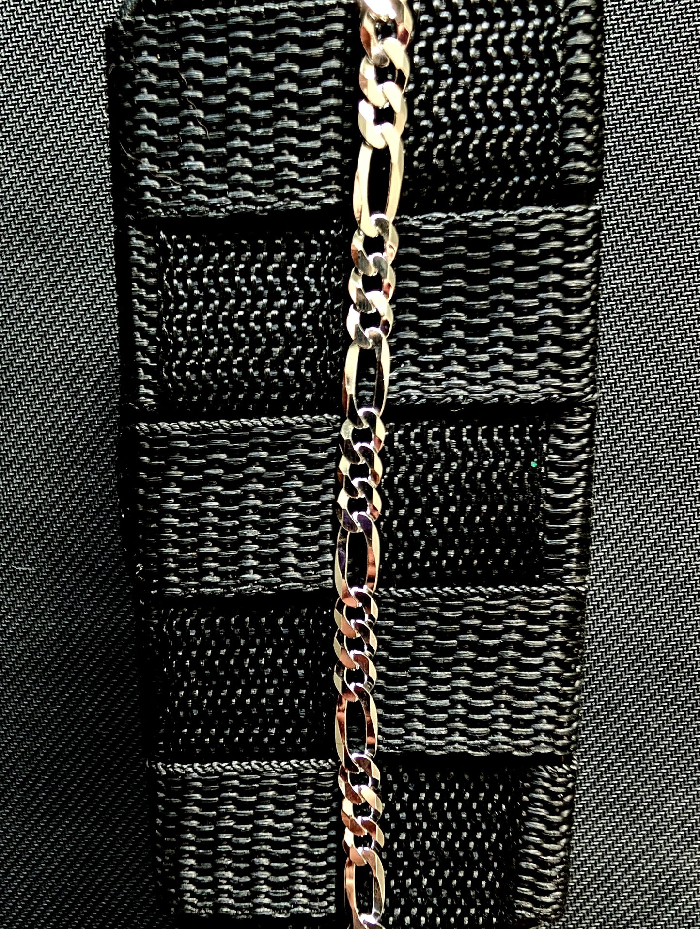 Silver Figaro Bracelet