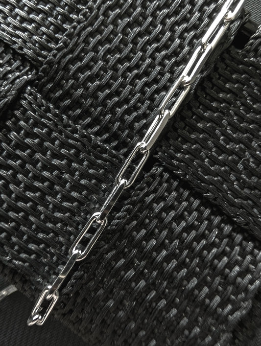 Silver Paperclip Bracelet
